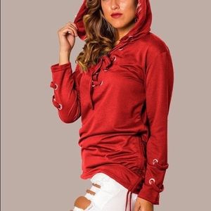 ONLY 2 LEFT!! Red Riding Hood Long sleeve Hoodie Top